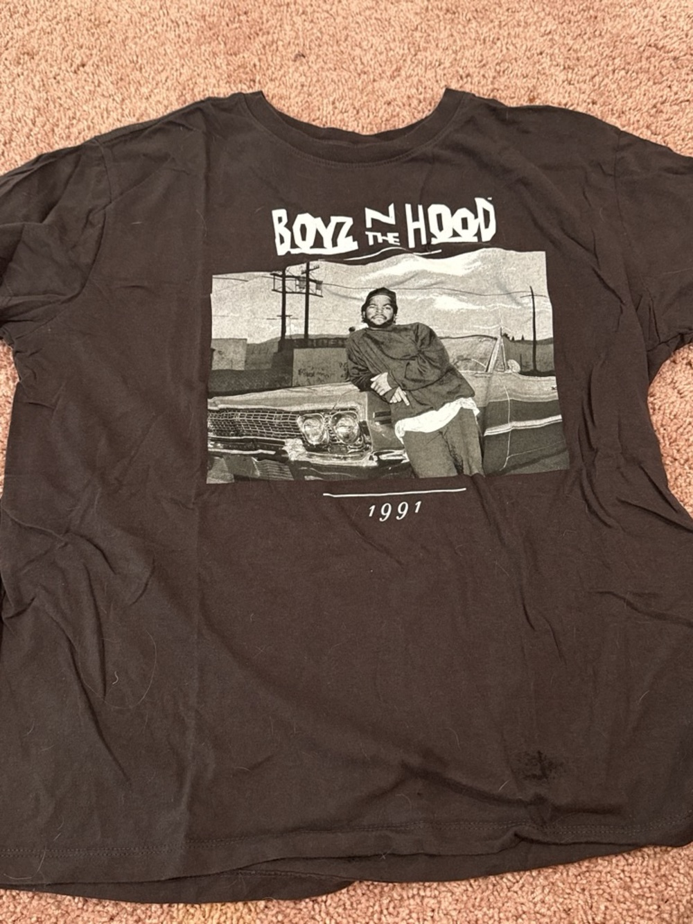 MAD Engine Boyz N the Hood 1991 Black Graphic Tee